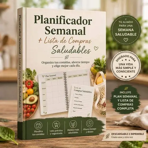 Planificador Semanal + Lista de Compras Saludables